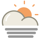 Fog day icon