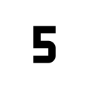 Numeric 5 icon