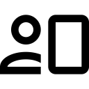 Account card outline icon