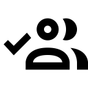 Account multiple check outline icon