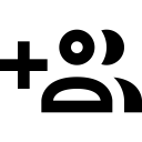 Account multiple plus outline icon
