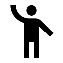 Human greeting icon