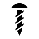 Screw round top icon