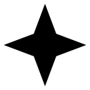 Star four points icon