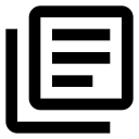 Text box multiple outline icon